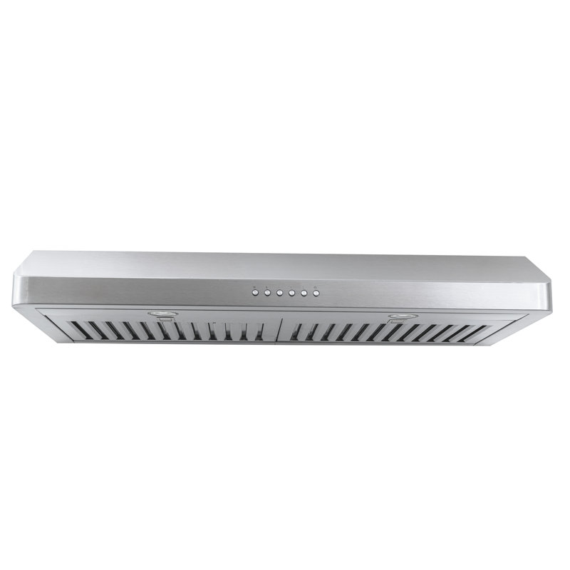 Hotte sous l'armoire PROLINE 36 pouces, conduit, 600 CFM, acier inoxydable, lumières DEL, moteur de soufflage ULTRA-SILENCIEUX, 4 vitesses, garantie de 3 ans