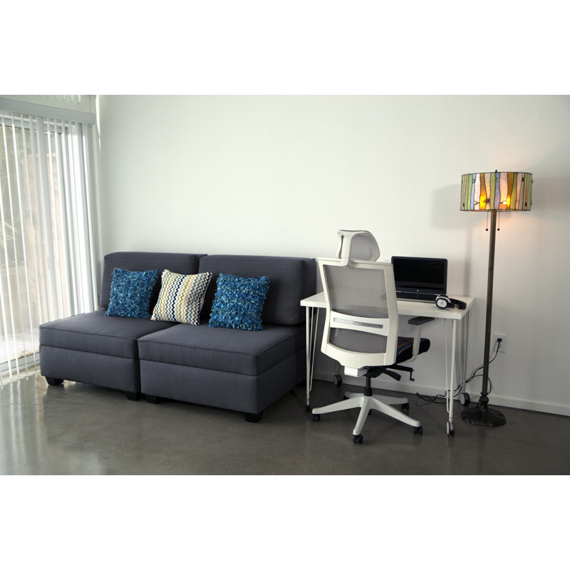 Canapé convertible Anke, Revolution Performance Fabrics® bleu denim, 36 po x 72 po x 18 po