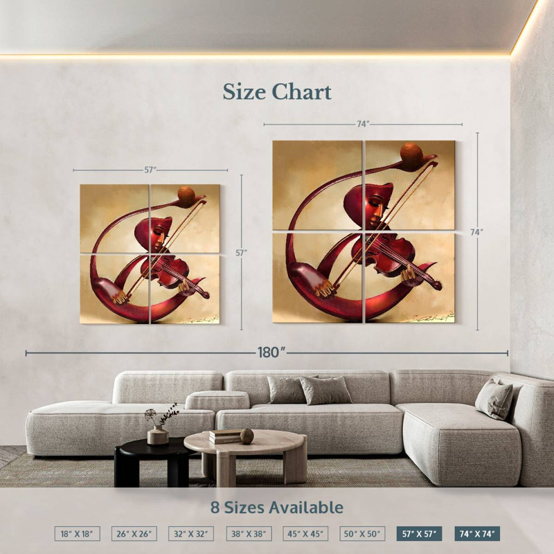 Leisha Ethereal Strings, 74'' H x 74'' W