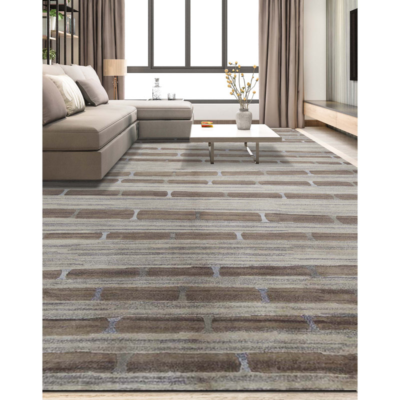 Himalayan Wool Geometric Area Rug