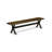3 Piece Dining Room Table Set Contains a Rectangle Kitchen Table with X-Legs and 2 Dining Bench, wire brushed black base finish-413639913-413639915-413639912