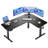 63" L-Shaped Standing Desk, Electric Height Adjustable Corner Desk with 3 Preset Heights, Built-in Power Outlets & Large Power Strip Holder, Dual Motor for Faster Speed, Black-2038096441