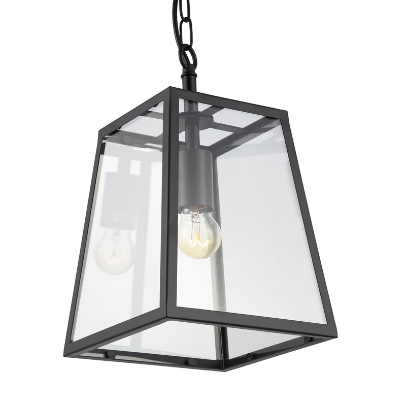 1 - Light Matte Black Lantern Pendant