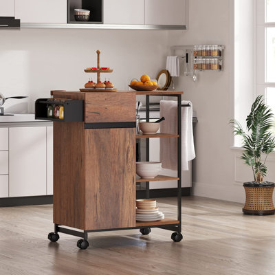 25.6 " W Kitchen Cart