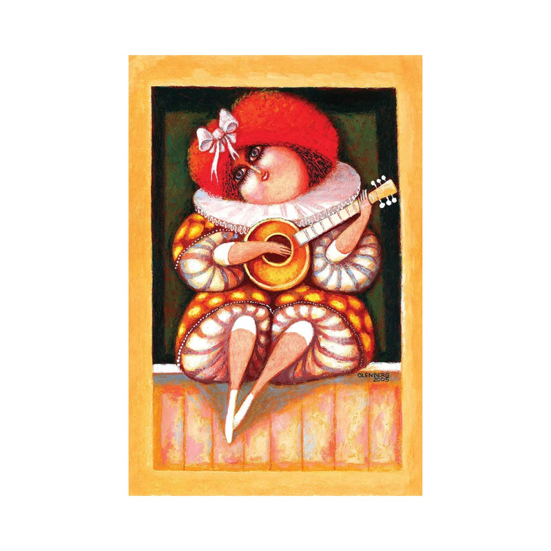 Marcela - Wrapped Canvas Painting, 30.48cm H x 20.32cm W x 1.905cm D