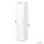 Armoire de rangement empilable 15,57 "x P 72,12", blanche - fonctionnelle pour chaque pièce Tablettes et cloisons mobiles Portes intérieures spacieuses Conception pratique
