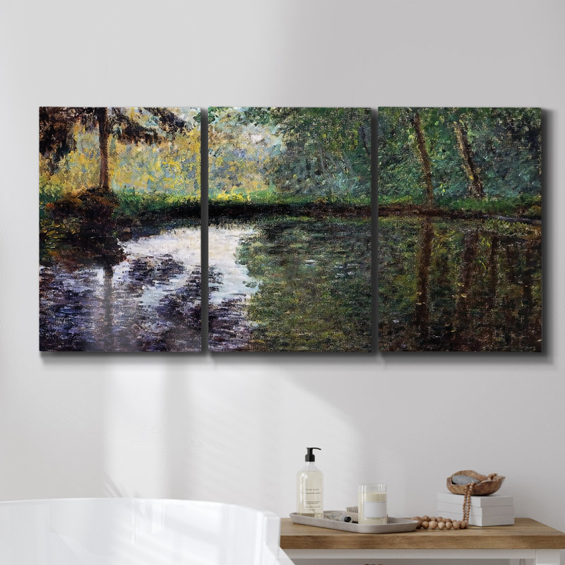 " Blossom Elegance II " 3 - Pieces, 27" H x 54" W x 2" D