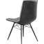 4 chaises de salle à manger à dossier gris anthracite avec finition bronze industriel - élégantes et pratiques pour les pièces