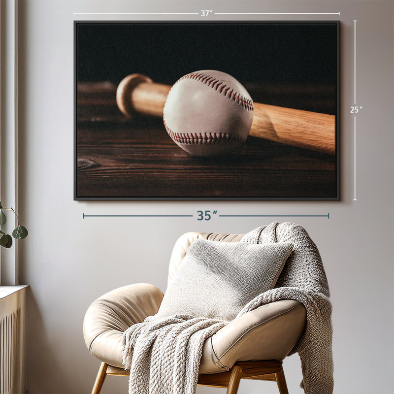 Baseball Things Canvas Print, 25" H x 37" W