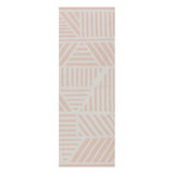 Sally Striped Area Rug in Pink/Ivory