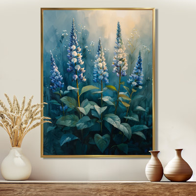 Mauve vert été de la nature Lupin II - Lupin Wall Art Wall Art Living Room