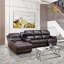Canapé modulaire inclinable en cuir 3 pièces Iniya 