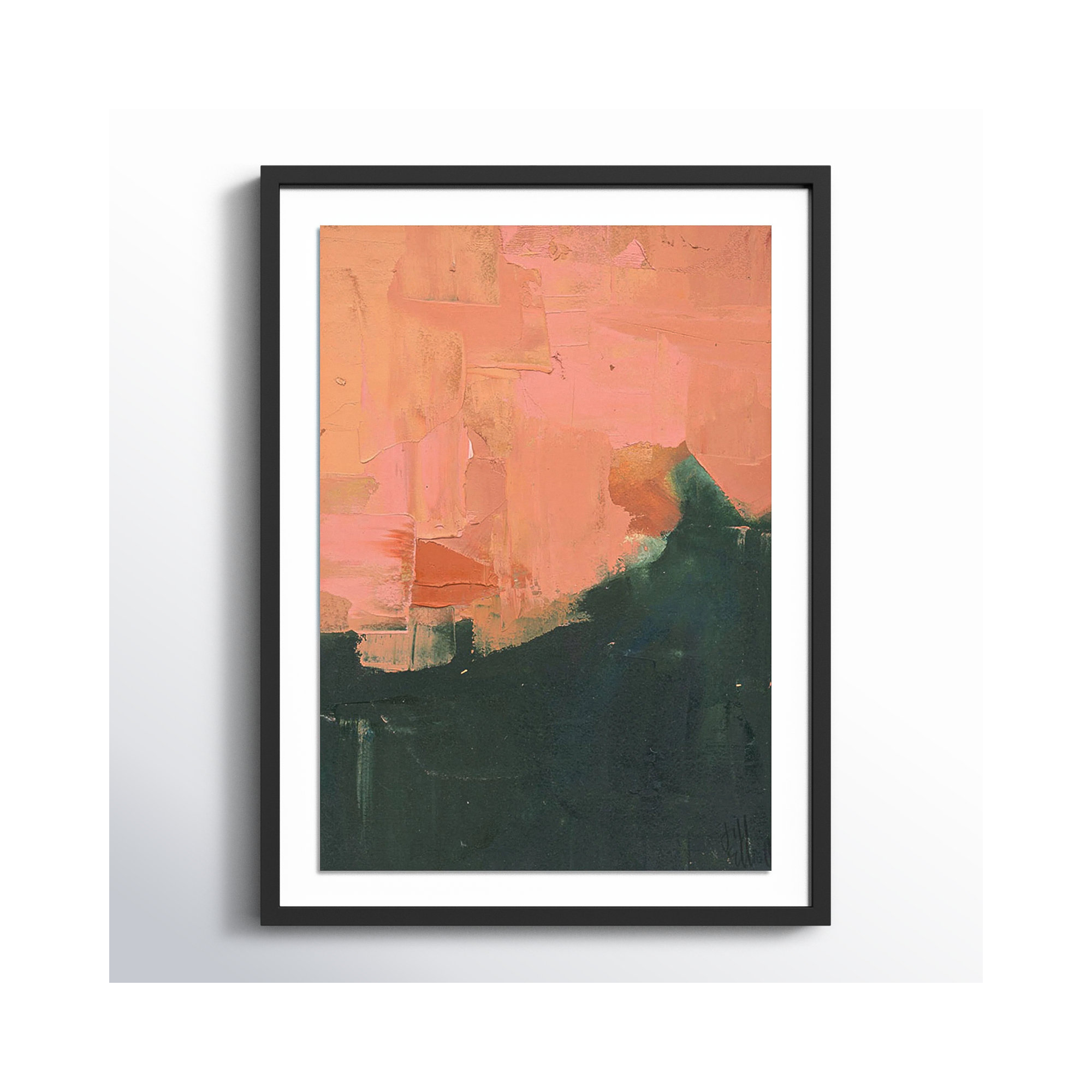 An Invitation by Jill Elliott, Black Single Picture Framed Paper, 40" H x 30" W, Black