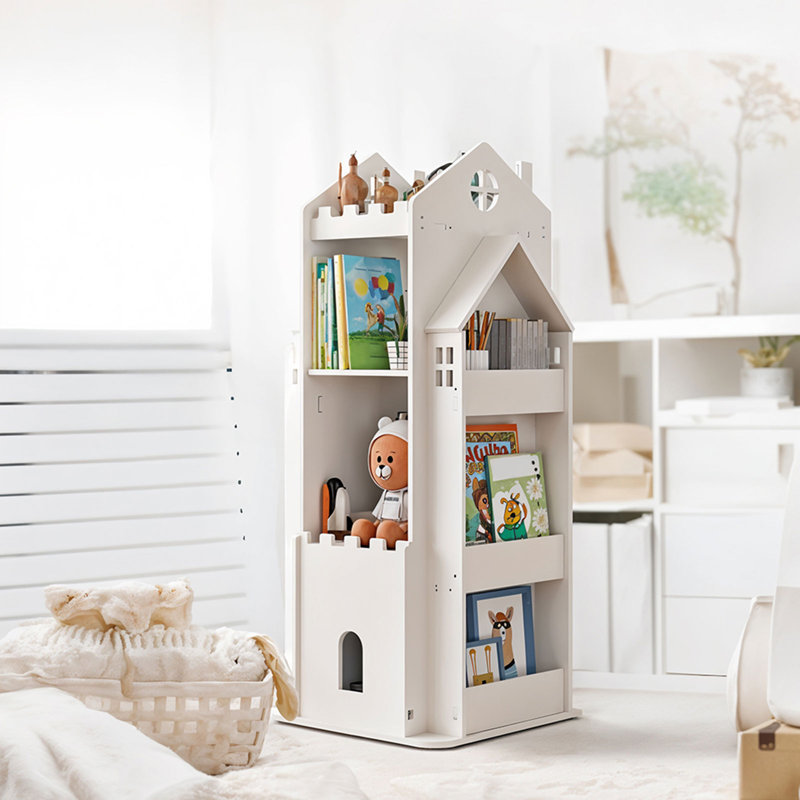 95cm H X 1cm W PVC Wood Plastic Board + Co-extruded Board + ABS No Subject Kids Bookcase