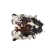 Novelty Dante Solid Color Handmade Cowhide 5' x 7' Area Rug in Brown/Cream