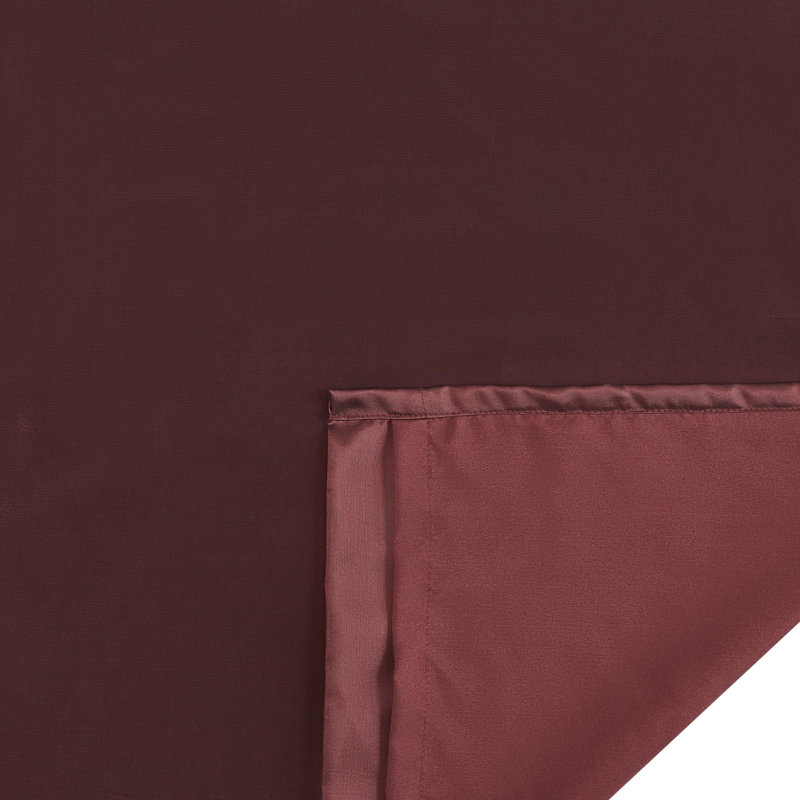 Paire de rideaux semi-transparents Donadee, Rouge doré