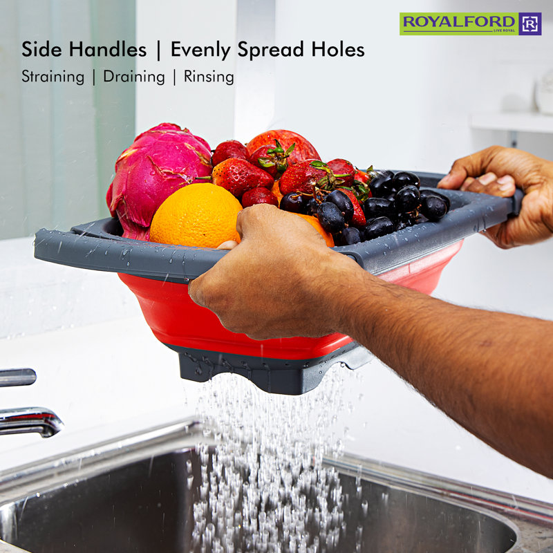 ROYALFORD Silicone Over The Sink Strainer