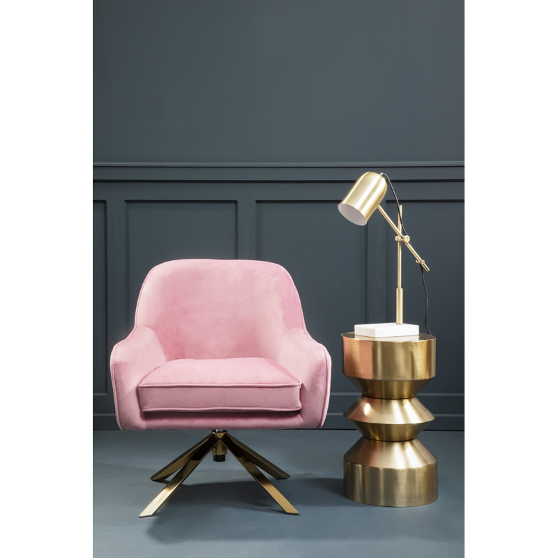 Avery Velvet Chair, Pink