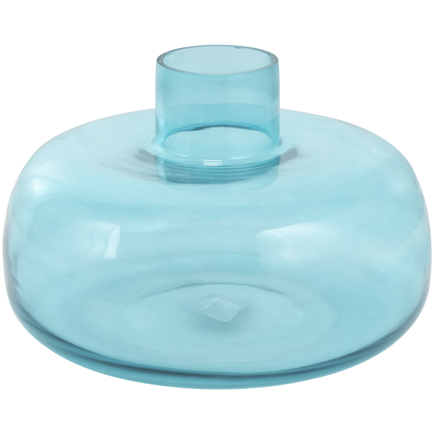 Glass Table Vase, Blue