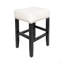 Tabouret de comptoir 26 po en cuir ivoire sans dossier (ensemble de 2)-1778727152