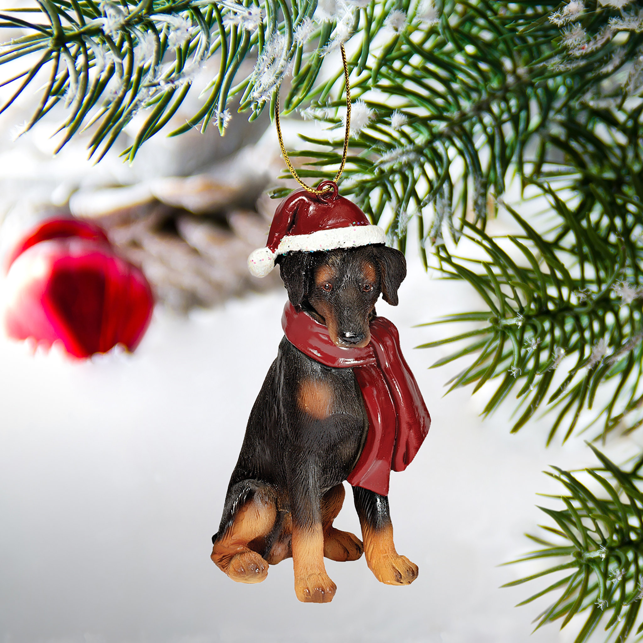 Dog hotsell christmas decoration