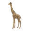 Figurine girafe Norie, sculpture texturée cuivre polyrésine 16 pouces