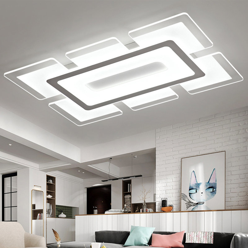 Ivers Acrylic LED Flush Mount, 0.5" H x 23" W x 16" D