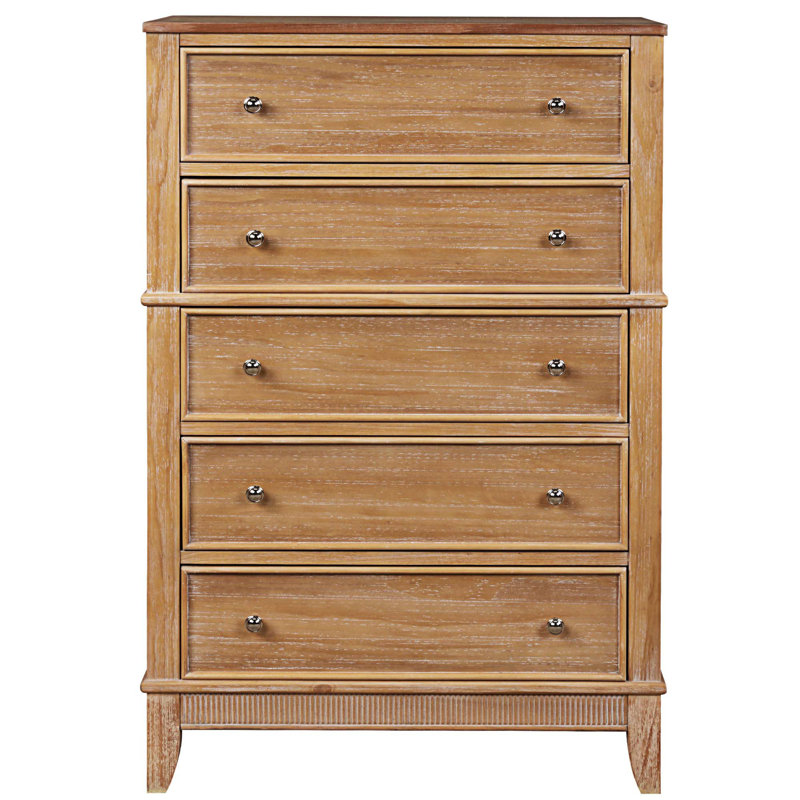 Commode 5 tiroirs Bottesford, Naturel