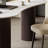 Modern Art Design Rock Slab Tabletop Iron Leg Desk