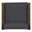 Fauteuil club moderne gris foncé - fabriqué en bois avec un design élégant