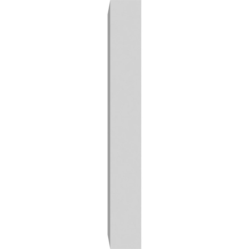 White PVC Standard Foster Plinth Block with Square Edge