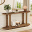 Console 63 pouces en bois massif pour vestibule
