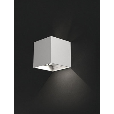 Erald White 10cm H Integrated LED Outdoor Flush Mount