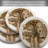Golf Treasures 4-Pack Natural Sandstone Coasters