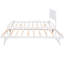 Lit plateforme blanc avec lit gigogne ajustable blanc-690203741