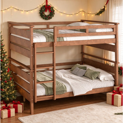 Pine Platform Bunk Bed