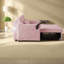 Canapés convertibles en velours rose, design moderne pour le divertissement à domicile