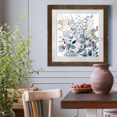 " Indigo & Ochre I - Premium Framed Canvas - Ready To Hang "