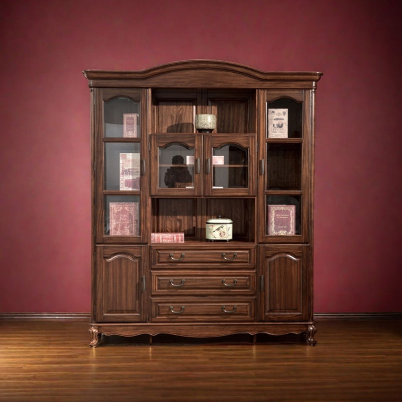Light luxury full solid wood high quality bookcase