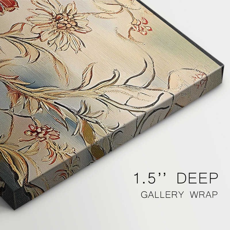 Botanical Series-CECVI- Toile tendue avec châssis - Prêt à accrocher, H 16 po x l 32 po