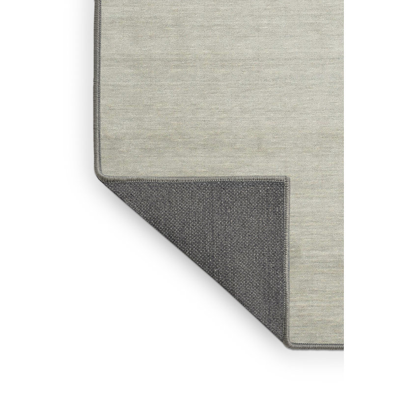 Tapis contemporaine unaire blanc, Rectangle 5 pi x 7 pi