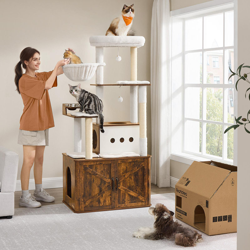 Cat Tree, White