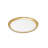Chargers with Gold Brushed Rim