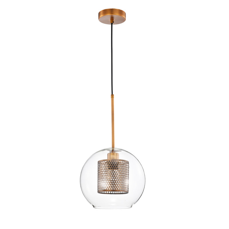 Luminaire sphère suspendu 1 lumières simple Caldicott