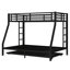 Lit superposé simple au-dessus de double avec gigogne simple-2074996724