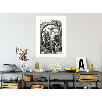 «Harrowing of Hell or Christ's Descent in Limbo» par Albrecht Dürer, impression giclée encadrée