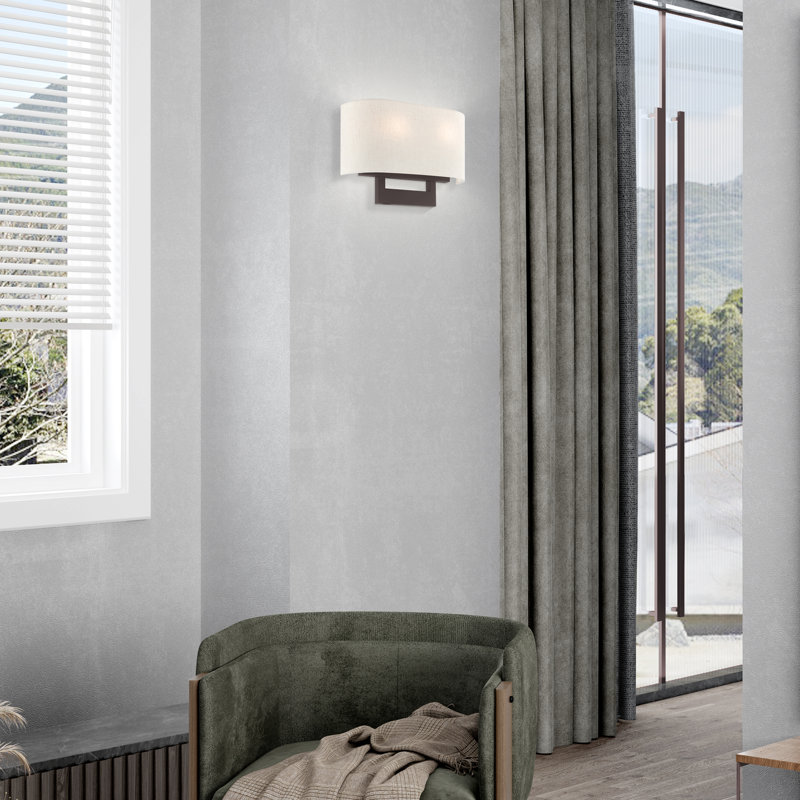 Plafonnier encastré Matiana, H 9,5 po x l 14 po x P 3,95 po, Nickel brossé