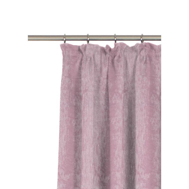 Rugeley Room Darkening Curtain Single Panel, 135 W x 225 D cm, Pink