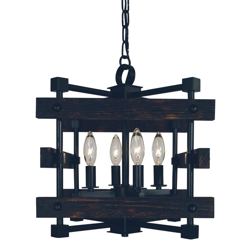 Fatiha 4 - Light Square / Rectangle Chandelier