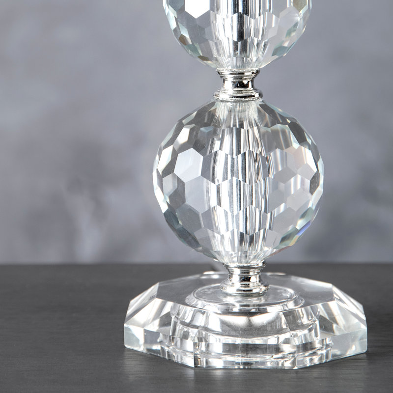 Lampe de table transparente 27 po Fike